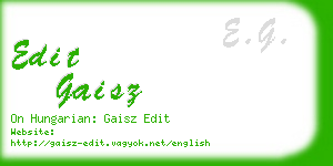 edit gaisz business card